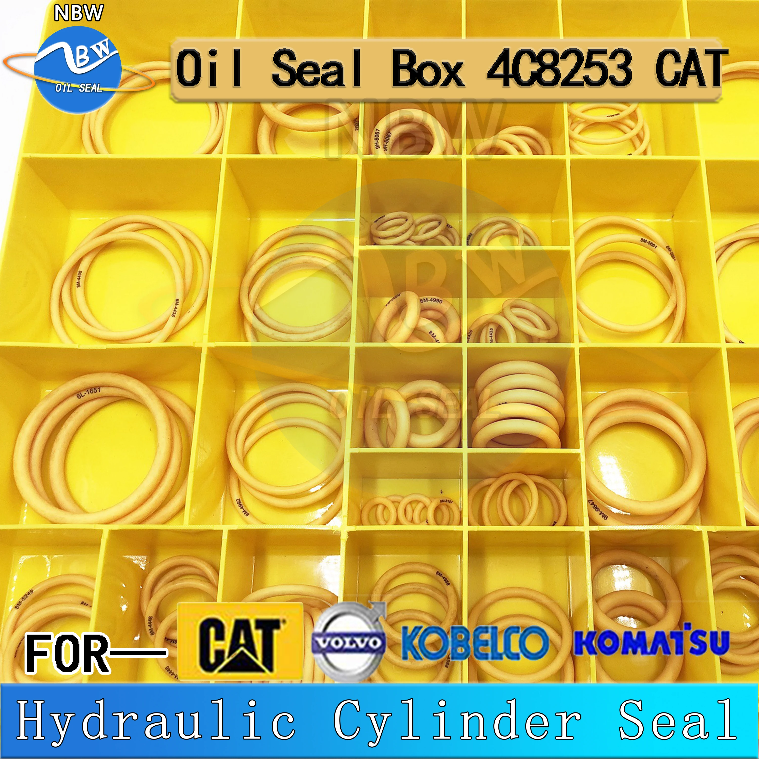 

4C-8253 2701533 Excavator Oil Sealing Repair Kits For Caterpillar CAT Nitrile Rubber Gaske 4C8253 270-1533 Hydraulic Cylinder