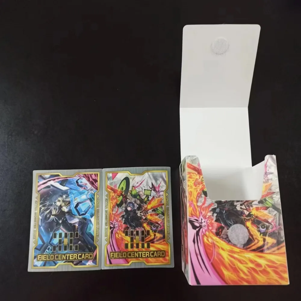 98*70*62mm DIY Yu-Gi-Oh! Sky Striker Ace PP Thema Battle Klittenband Kaartdoos Anime Randapparatuur Game Collection Card Vakantiecadeau