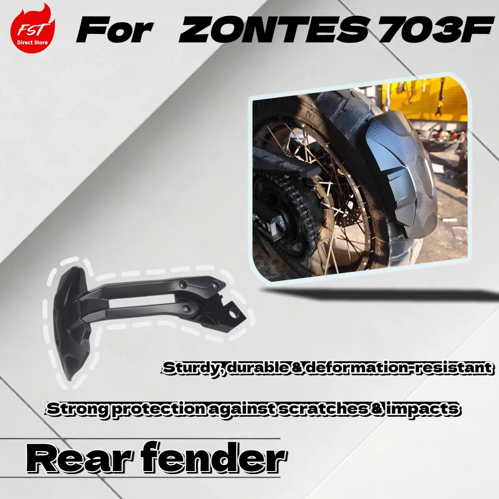 For ZONTES 703F 2024 2025 New Model Rear Wheel Mud Flap Rear Fender Sand Splash Guard Protective Cover Accessories