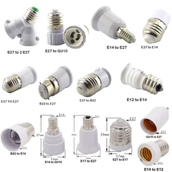 E27 e14 e12 to E27 E14 GU10 B22 e17 e12 Lamp Base LED Corn Bulb Light Holder Converter Socket AC power Adapter Conversion K5