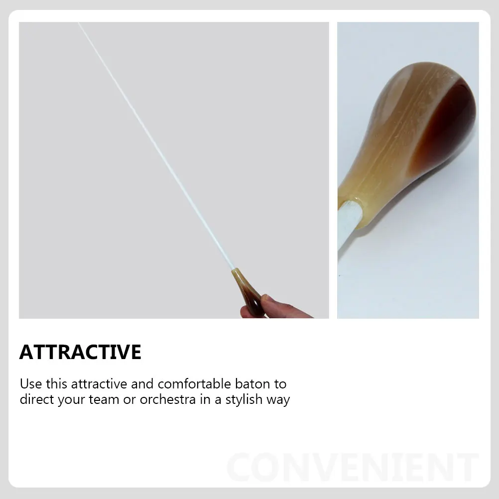 

2pcs Music Baton Conducting Stick Orchestra Conductor Resin Stylish Comfortable Handle Gift Instrument