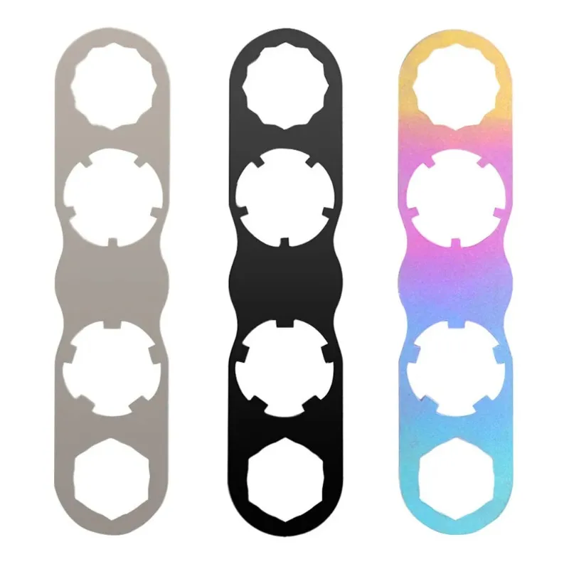 Titanium Alloy Bike Pedal Wrench Multi Hole Spanner Lightweight Bicycle Pedal Assembly Disassembly Cycling Repair Tool