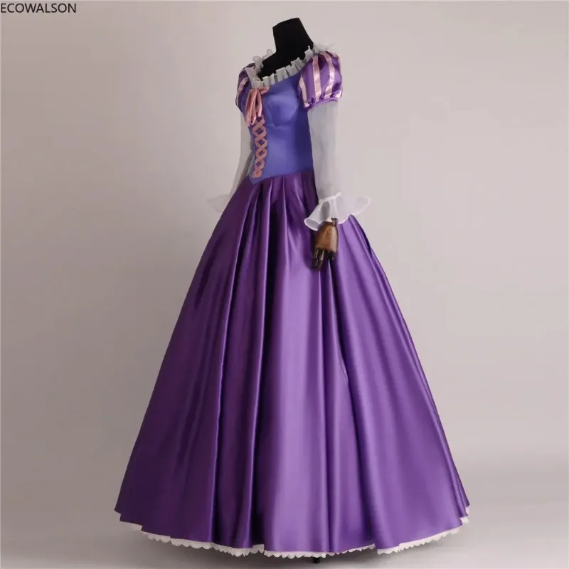 Plus Größe XS-XXXL Die Prinzessin Rapunzel Phantasie Kleid Erwachsene Kostüme für Halloween/Karneval Party Tangled Cosplay Kostüme 30