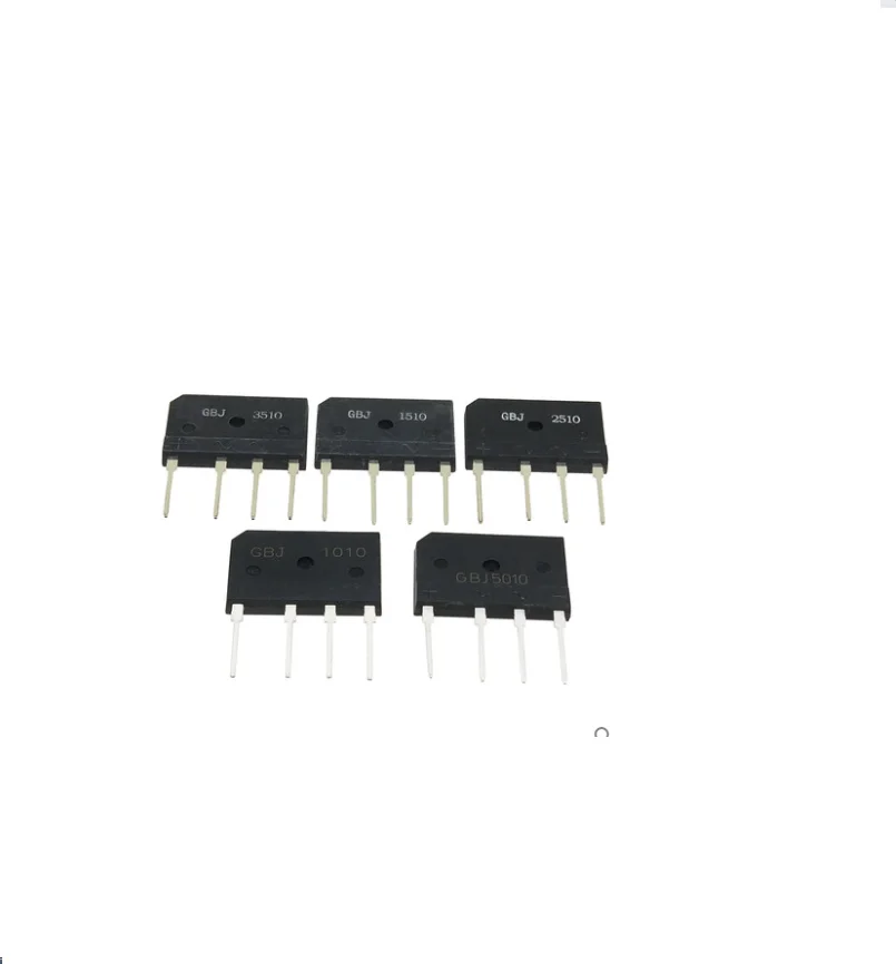 10pcs/lot GBJ1010 GBJ1510 GBJ2510 GBJ3510 GBJ5010 Induction Cooker Rectifier Bridge Flat Bridge Stack DIP4 Pin