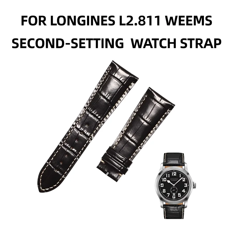 para-longines-l2811-weems-secomd-cinturon-de-reloj-de-piel-de-vaca-alligador