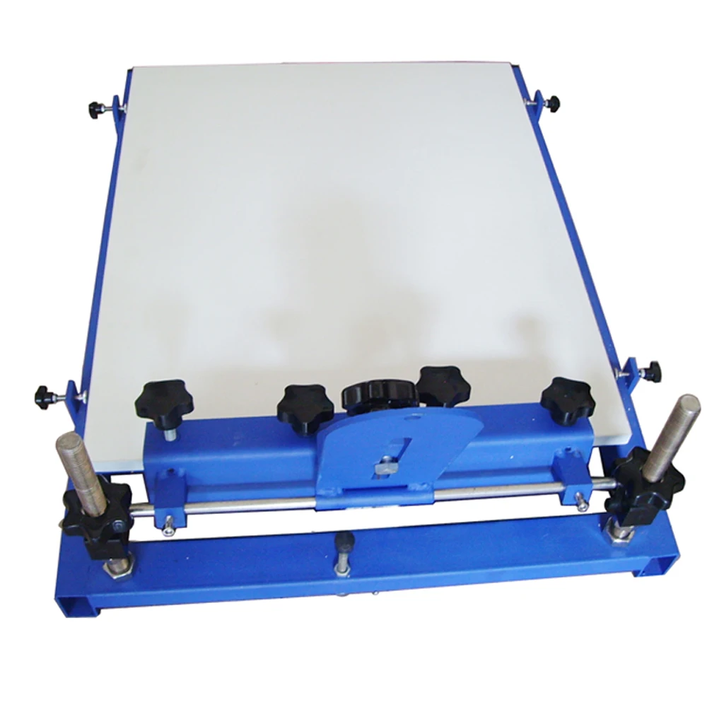 NS102 Manual 1 color 2 station screen printing bench top press for flat surface objects