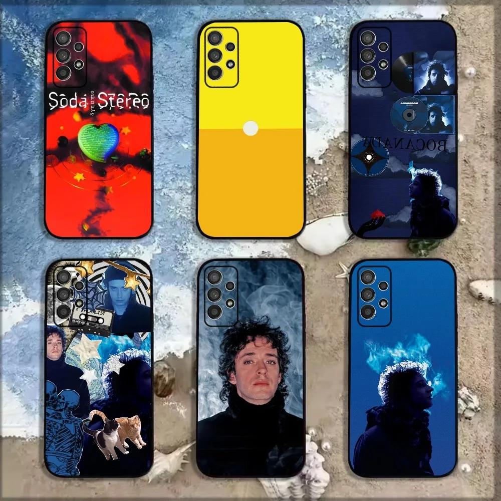 Singer G-Gustavo Cerati Phone Case For Samsung Galaxy A13,A21s,A22,A31,A32,A52,A53,A71,A80,A91 Soft Black Shell