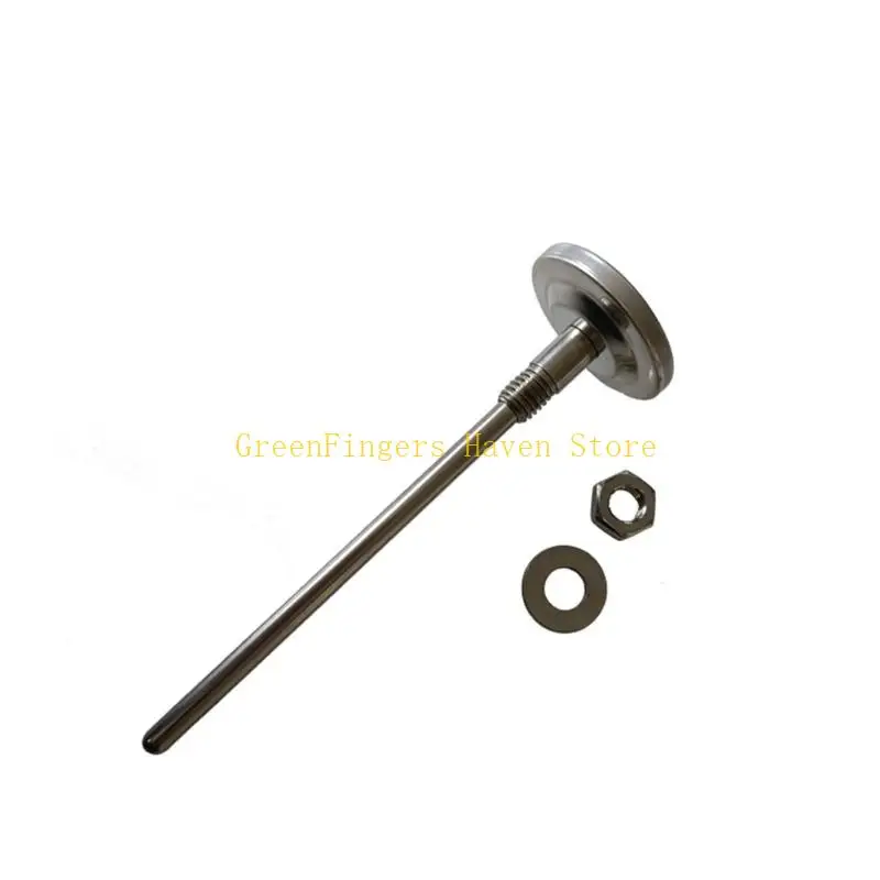 F68D Heat Reading Meter with Steel Stem and Waterproof Fixed Mount for Vessel Monitoring, Tube Review, Liquid Use, and Service