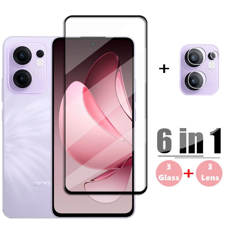 Full Cover Glass For OPPO Reno13 F Tempered Glass Reno 13 F Screen Protector Protective Phone Camera Lens Film OPPO Reno 13F