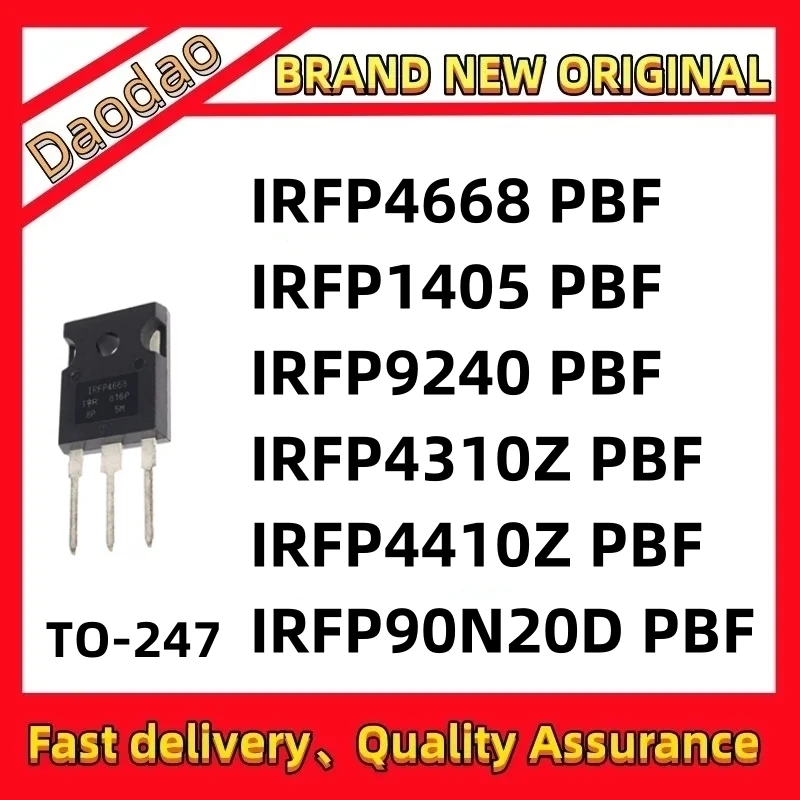 

Quality New IRFP4668 IRFP1405 IRFP9240 IRFP4310Z IRFP4410Z IRFP90N20D PBF IC MOS FET TO-247