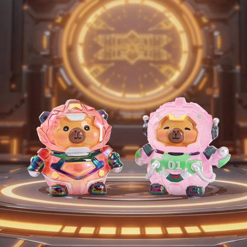 ของเล่นตุ๊กตาคาปิบาร่าเมชาพลังพิเศษสุดฮิต ดีไซน์สร้างสรรค์ทันสมัย กล่องสุ่ม ของตกแต่งโต๊ะทำงานยอดนิยม ขายส่ง