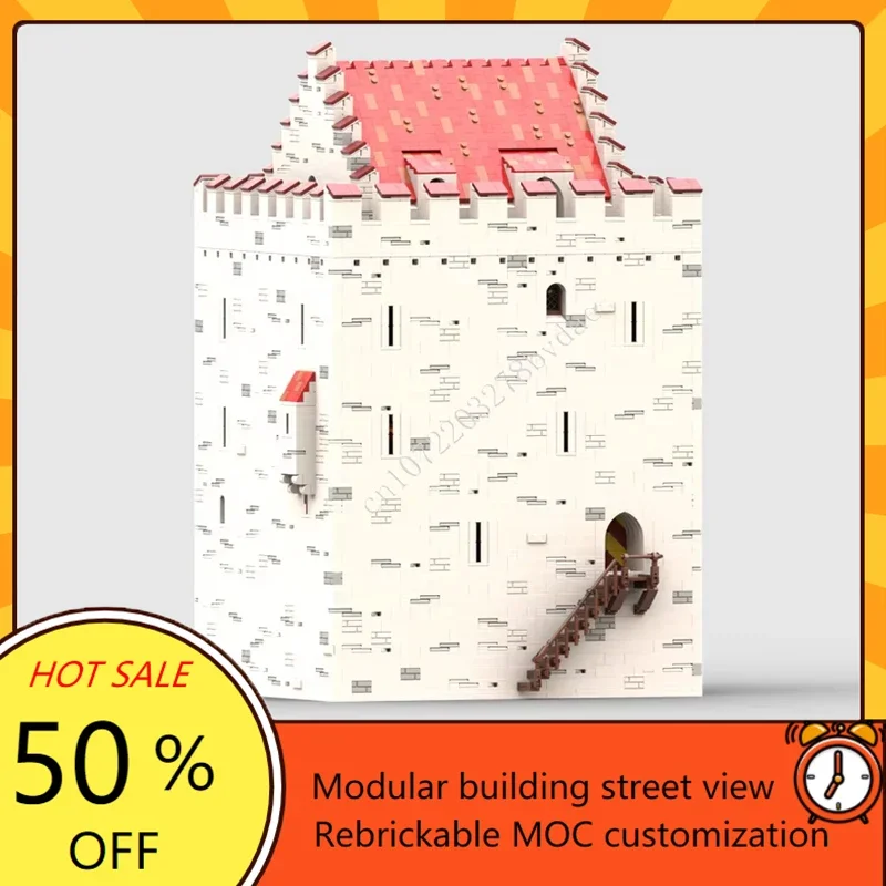 9138PCS MOC Medieval Castle Building Block Model Fortified House Technical Brick DIY Assembly Set Toy For Child Holiday Toy Gift