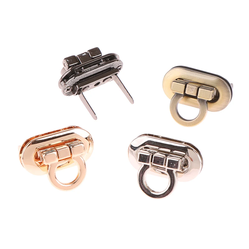 Metal Clasp Turn Lock Oval Metal Clasp Twist Lock For DIY Handbag Craft Bag Purse Bags Hardware Bag Accessory 4 Colors 3cm/4.2cm