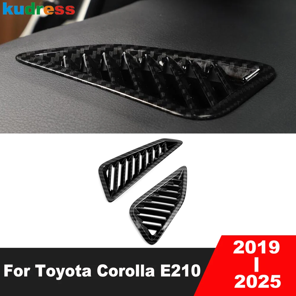 

For Toyota Corolla E210 2019-2024 2025 Carbon Fiber Car Front Upper Air Condition Vent Outlet Cover Trim Interior Accessories
