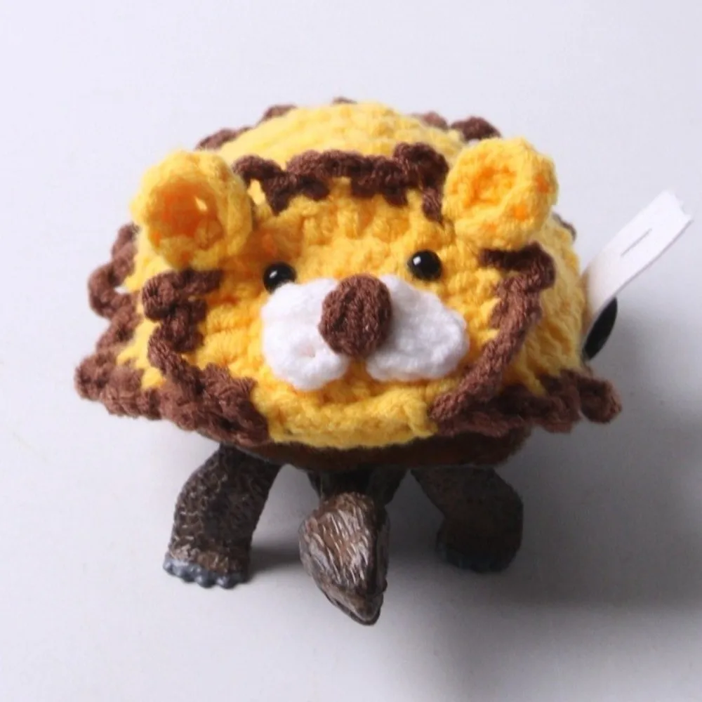 Funny Adjustable Fit Turtle Lion Dress Up Warm Knitted Pet Tortoise Clothes Decorative Small Animal Apparel Pet Tortoise