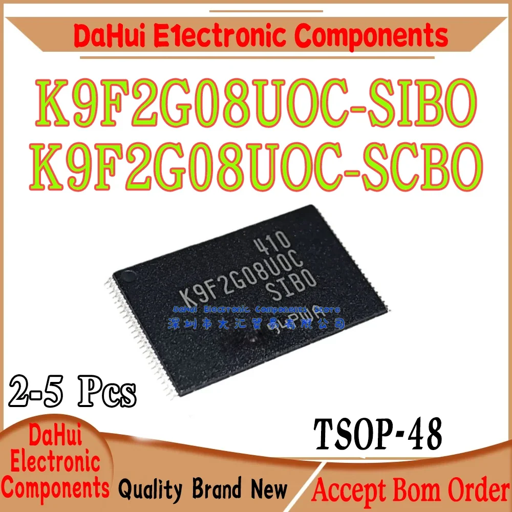 (2-5piece)100% New K9F2G08UOC-SCBO K9F2G08UOC-SIBO K9F2G08U0C-SCB0 K9F2G08UOC-SIB0 TSOP-48