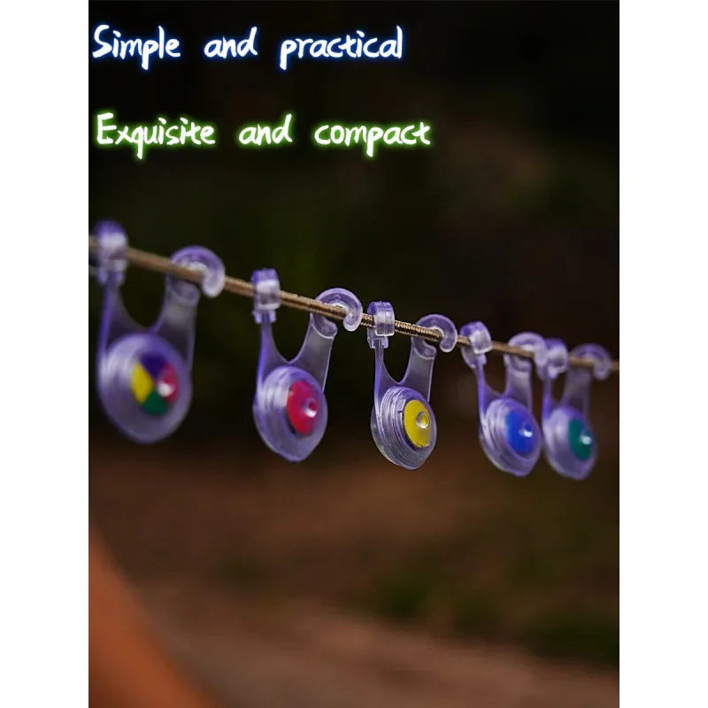 10 عبوات من مصابيح حبل LED - للتخييم في الهواء الطلق وصيد الأسماك وديكور الخيمة