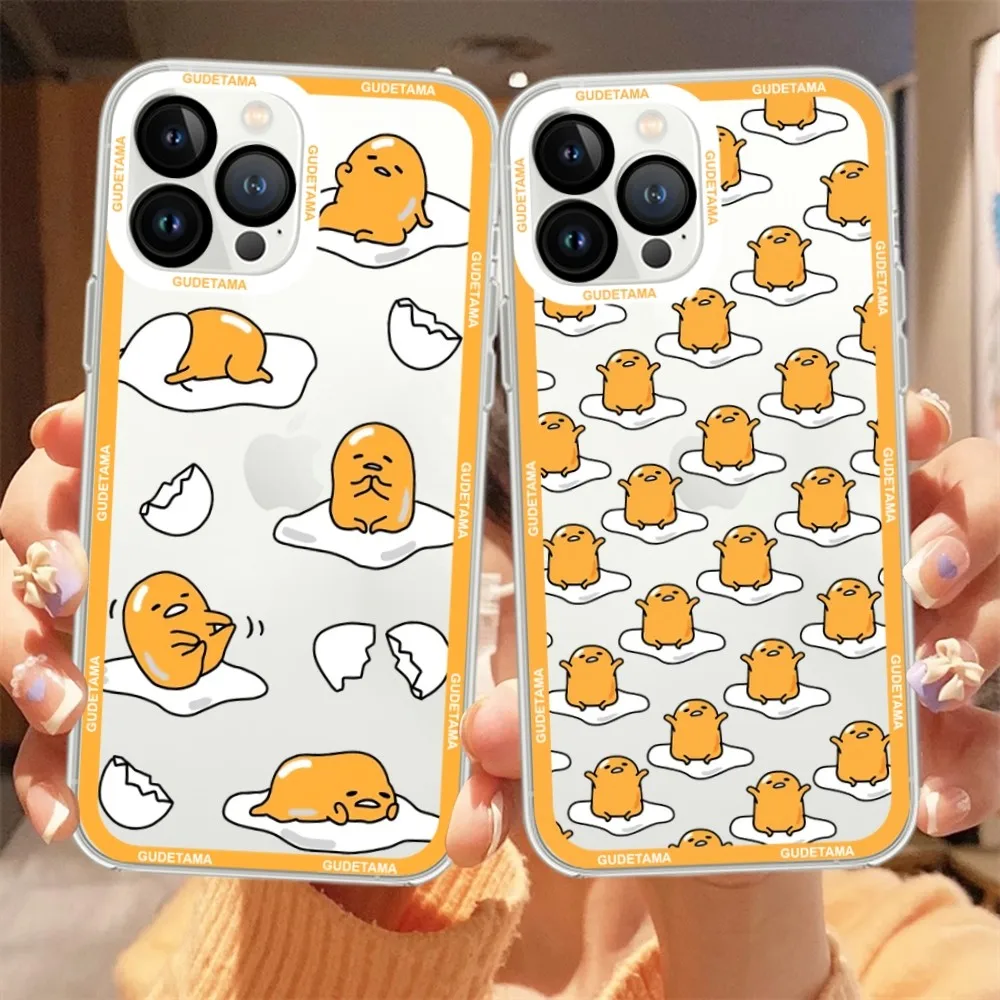 Cartoon G-G-Gudetamas cute Phone Case For Samsung Galaxy S23 S22 S21 S20 S10 Plus lite Ultra Transparent Shell