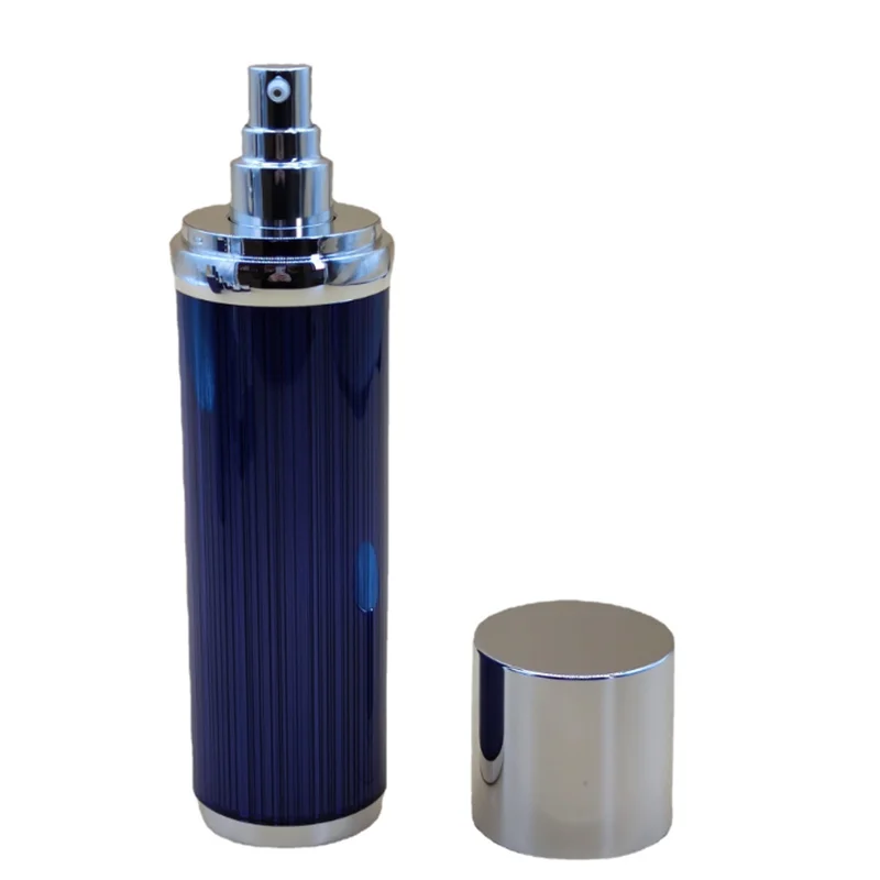 

10pcs/lot 15g 30g 50g 30ml 50ml 100ml 120ml blue silver gold line brushed double layer acrylic bottle vacuum lotion bottle