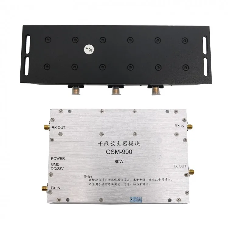 For GSM900MHZ 80W Gsm9160 RF Power Amplifier with Four-port Duplexer Feeder line