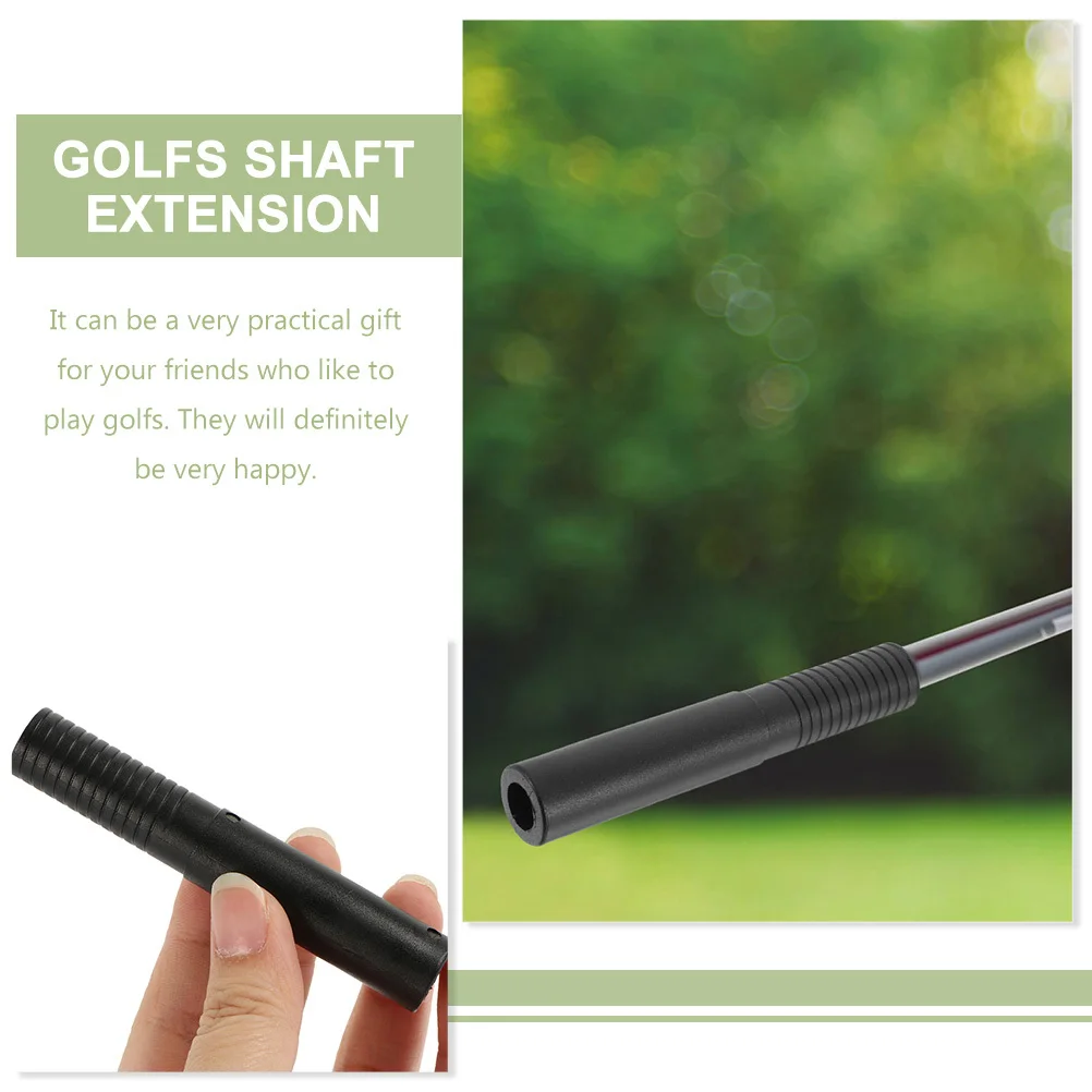 

2 Pcs Golfs Shaft End Extenders Club Supplies Accessories Extension Stick Extensions