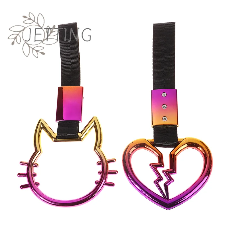 Hot 1Pc Treno Bus Maniglia Cinghia da polso Drift Charm Strap Drift Accessori auto Car Styling Cinghie a cuore per auto Gancio di traino anteriore