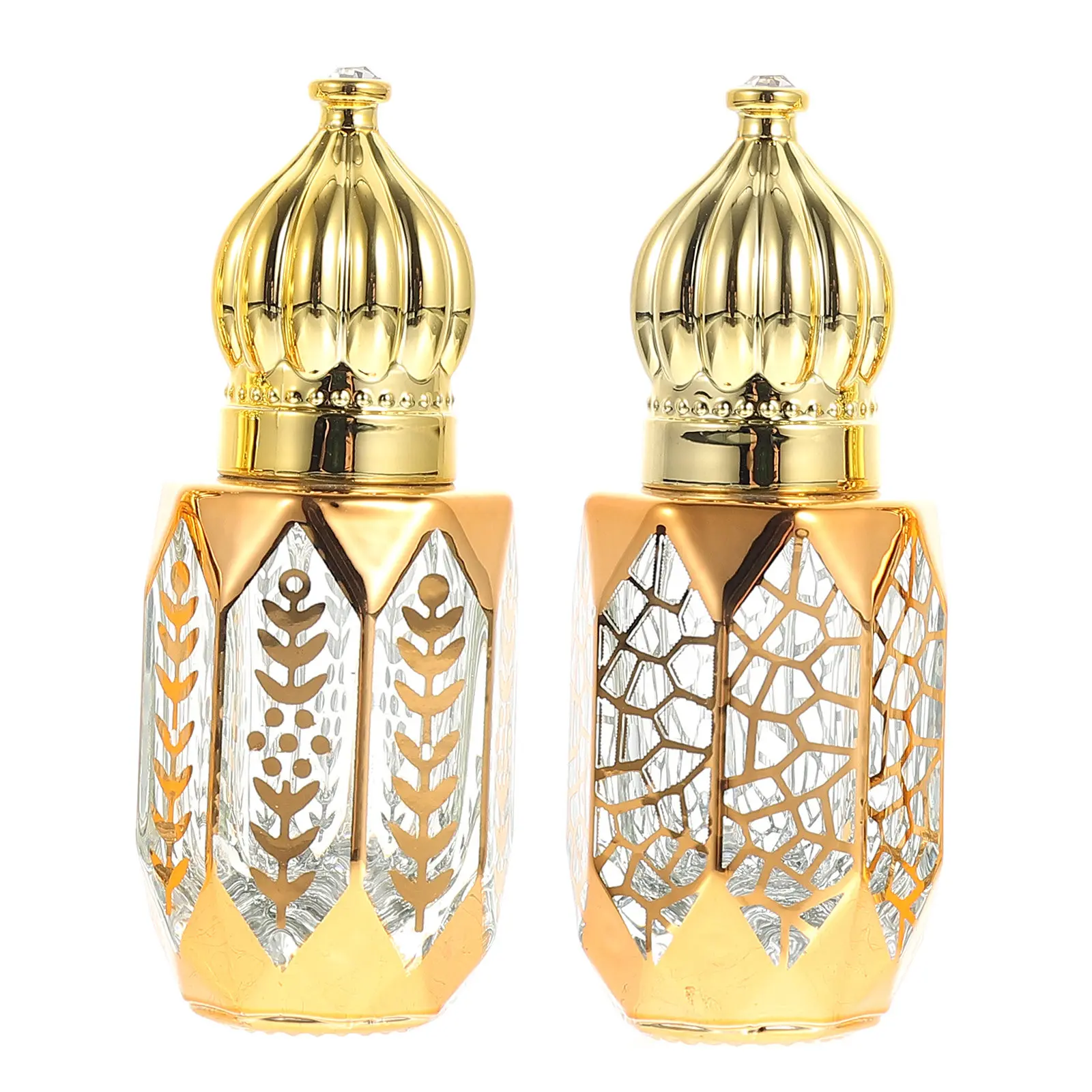 2Pcs Perfume Sub Bottles Durable Glass Roller Bottles for Essential Oil Liquid Application Travel Use Perfume Bottle