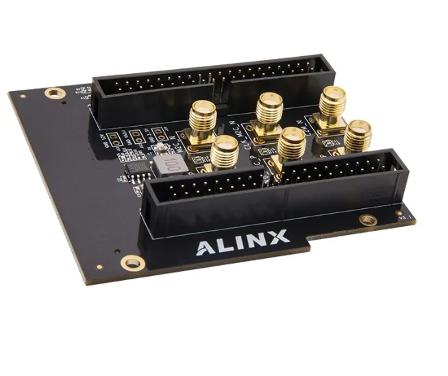 FMC Expansion Board LPC FL1010, 40-Pin GPIO Module for FPGA Development