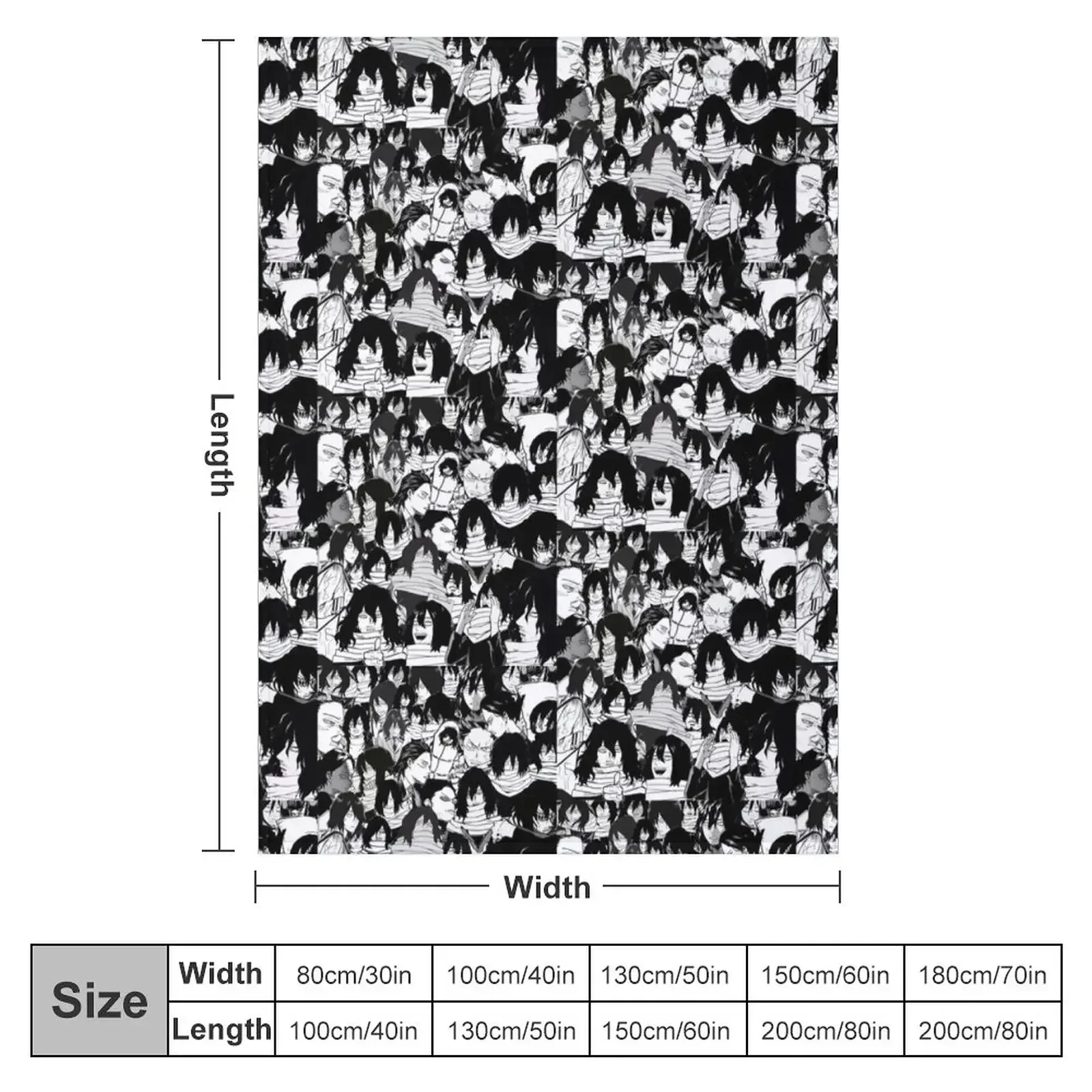 Aizawa Shouta bnha Throw Blanket