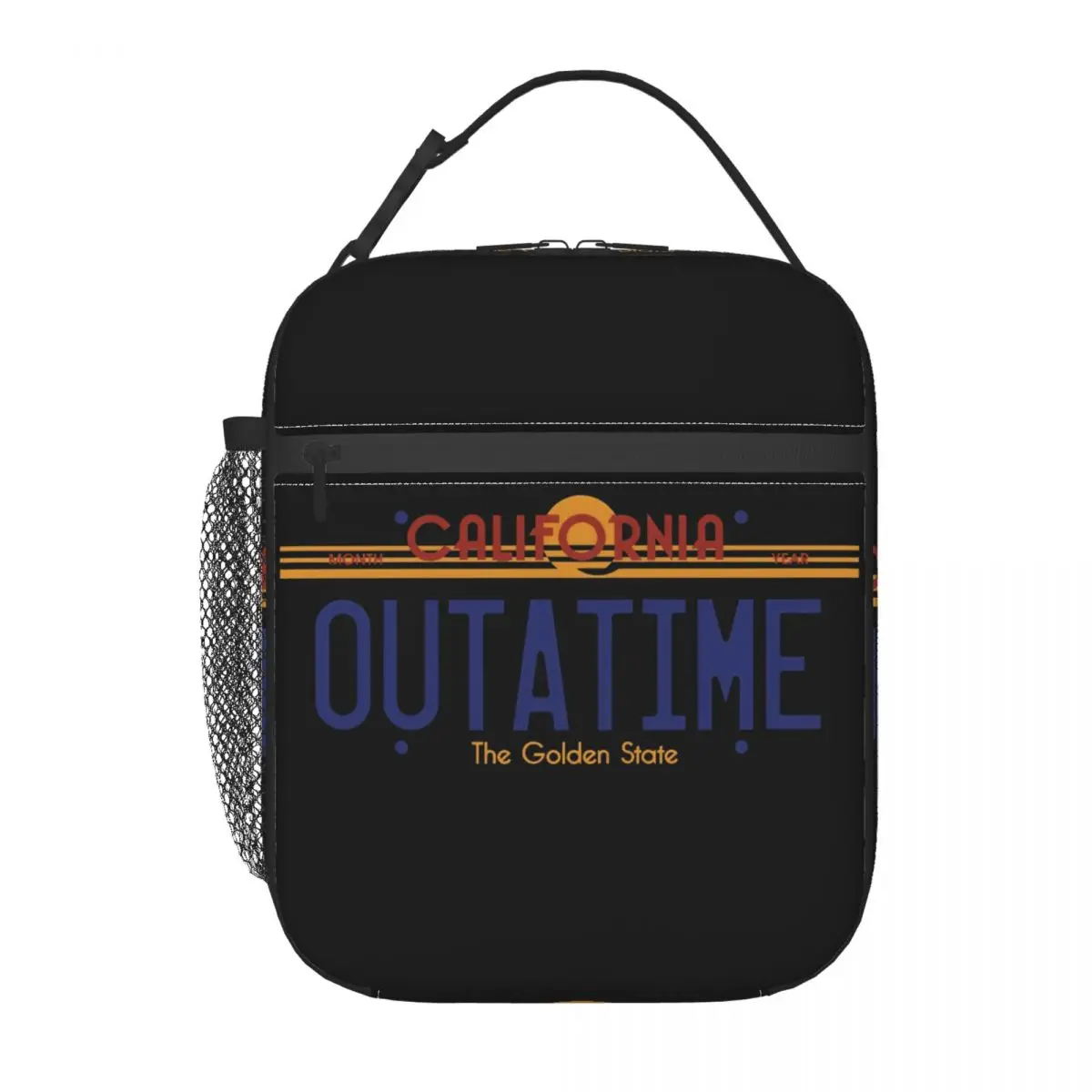 

Outatime Logo Insulated Lunch Bag Tote Food Handbag