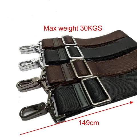 38mm 최대 30KGS 강한 후크 나일론 벨트 액세서리 남자 가방 긴 어깨 스트랩, 남자 서류 가방 가방 스트랩, 수리 가방 어깨 스트랩
