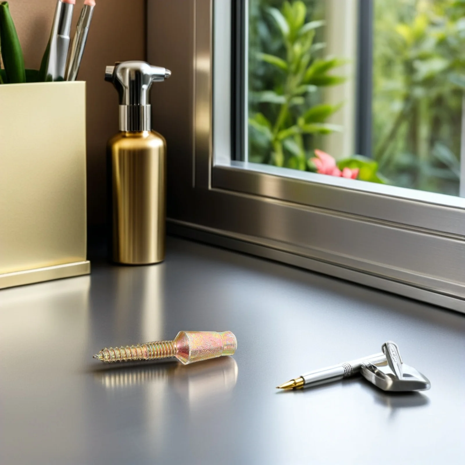 

10Pcs Door Hinges Screws Self Drilling Carbon Steel Security Pin Tamper Proof Metal Hinge Fittings Mounting Screws