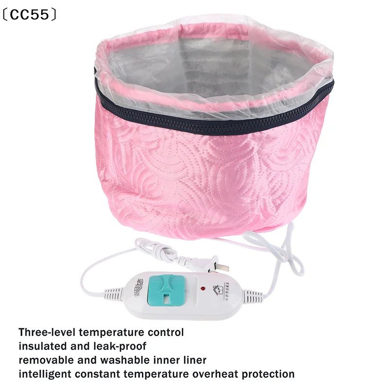 

Электрическая термошапка для волос, самонагревающаяся шапка-пароварка для ухода за волосами, SPA-уход и укладка, питание для волос〔CC55〕