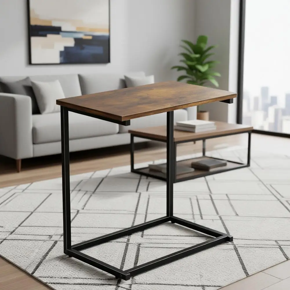 

C Shaped End Table 27 inches High for Side or Living Room