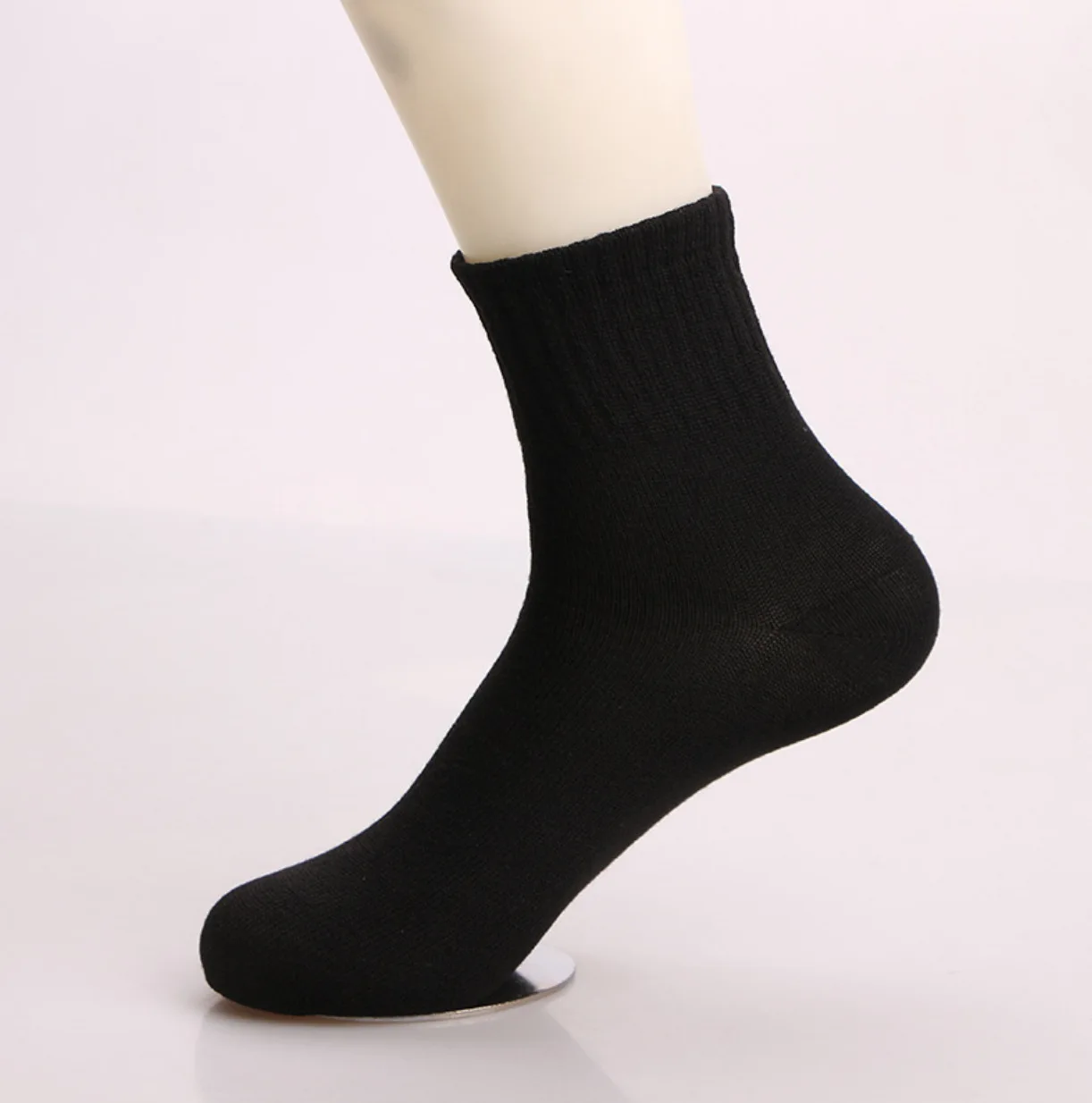 

New solid color mid-calf socks short style low-cut cotton
