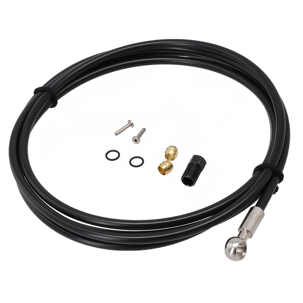 For-Shimano BH90 System Line Pipe 2m Brake Hose Kit Bike 2x Sealing Rings Banjo Bicycle Replacement Accessories