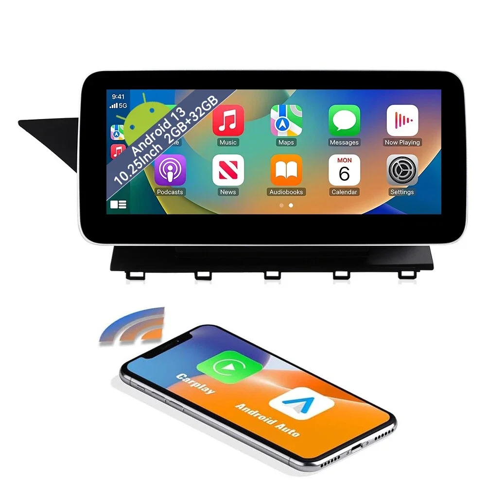 Bluetooth Carpaly GPS Android Auto Car radio Navigation+HD Reverse camera For Mercedes-Benz GLK-Klasse X204 GLK350 GLK200 GLK300