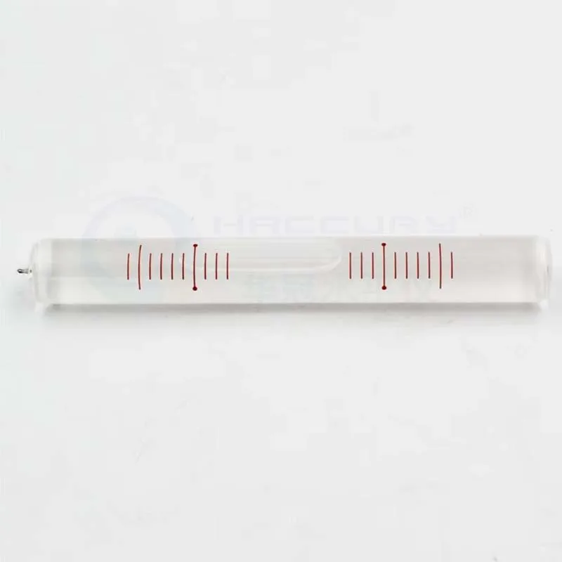 HACCURY High Sensitivity Glass Tube Level Bubble Mini Bubble Level Size 12x95mm Accuracy 0.1mm/m