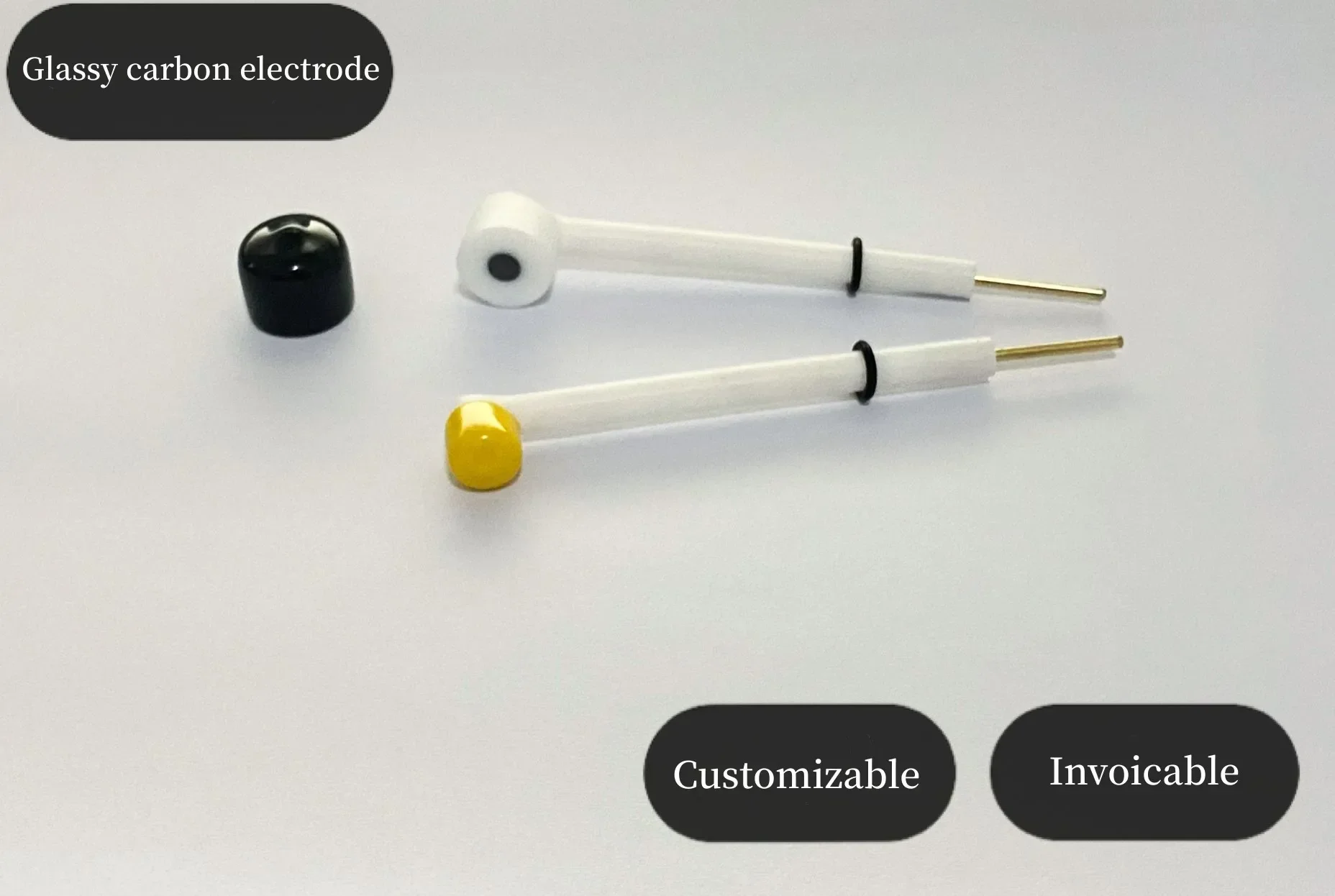 L'elettrodo ausiliario a disco di carbonio vetroso di tipo L da 3 mm 4 mm 5 mm GC (prodotto in Giappone) può essere fatturato