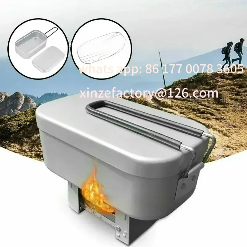 

Настраиваемый 800 мл открытый бенто ланч-бокс стеллаж для приготовления на пару контейнер для еды пеший туризм пикник кулинария