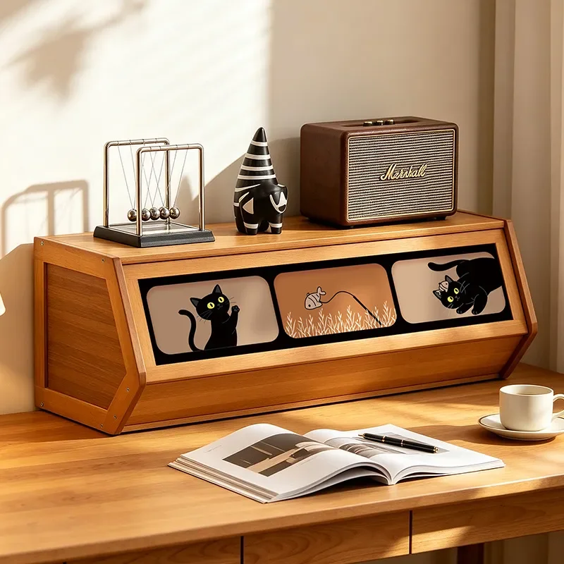 for Multi-layer Bookcase Living Room Storage Cabinet Combined Lattice Cabinet with Door Shelf Locker Integrated Floor
