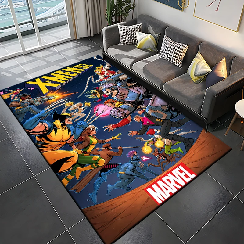 

Marvel X-Men Wolverine Pattern Rug for Living Room Area Carpet Bathroom Mat Creative Doormat Bedroom Mat Home Decor