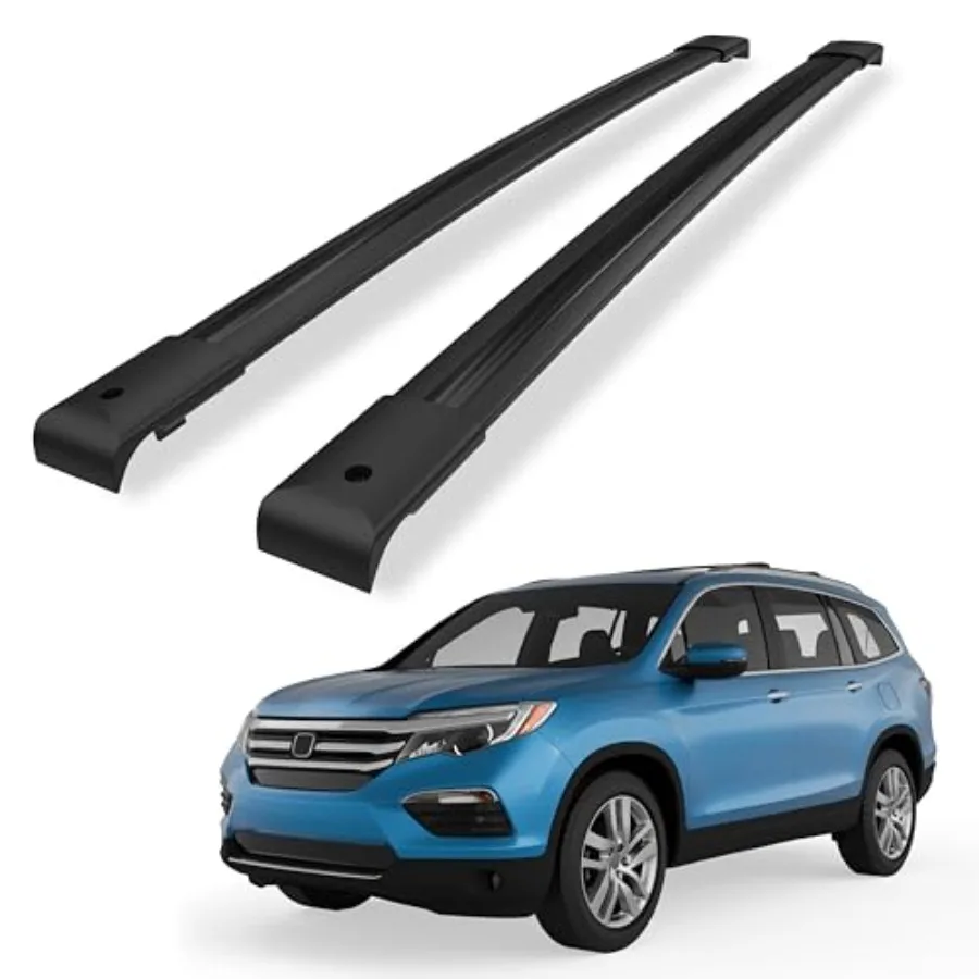 

165lbs Aluminum Roof Rack Cross Bars Compatible for 2003-2008 Honda Pilot Rooftop Luggage Carrier Rack for Bike Canoe Kayak Car