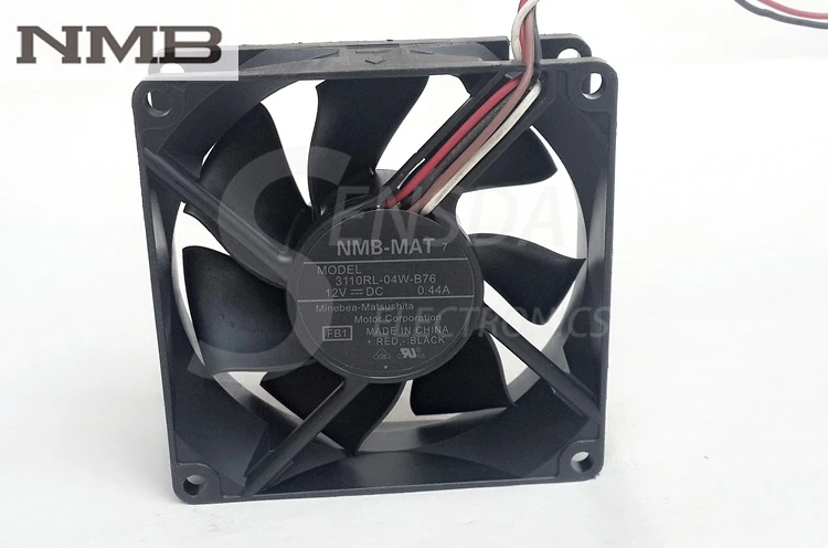 

Original For NMB 3110RL-04W-B76 8025 80mm 8cm DC 12V 0.44A chassis server inverter axial cooling fans