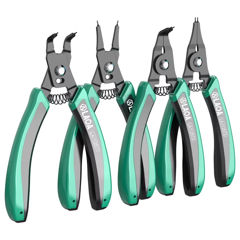 1pc LAOA 5.5 Inch Multifunctional Snap Ring Circlip Pliers Portable Hand Tool for Internal & External Retaining Clips Repair