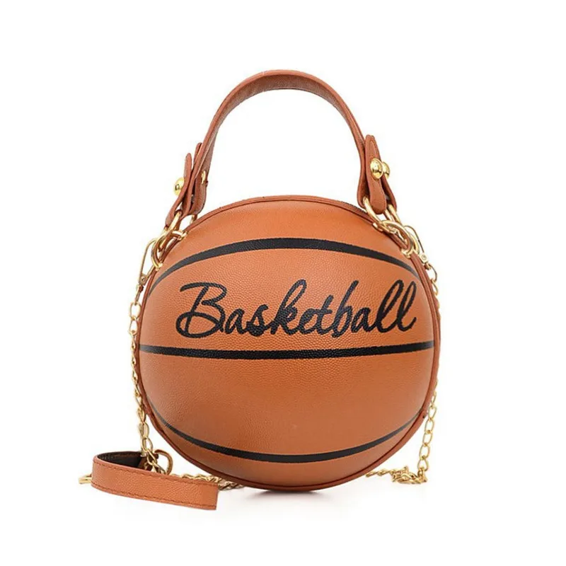 Personalized Basketball Versatile Women's 2023 New Red Football transparent Bag Fun Chain Shoulder women leather handbags purse