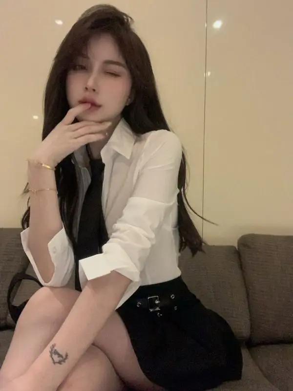 Migliorato jk uniform japan korea style girl sexy camicia a maniche lunghe a vita alta pieghettata corta quotidiana con camicetta jk con cravatta