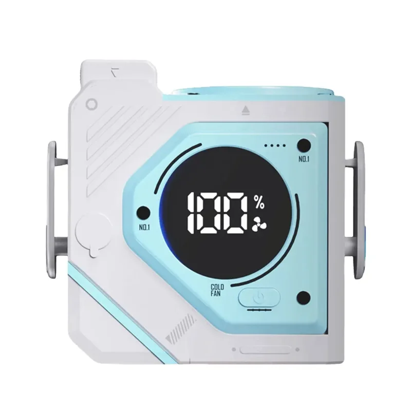 

B15C Поясной вешалка Вентилятор 9800 мАч Подвесной вентилятор на шею/талию Перезаряжаемый носимый поясной вентилятор для альпинизма на открытом воздухе Туризм