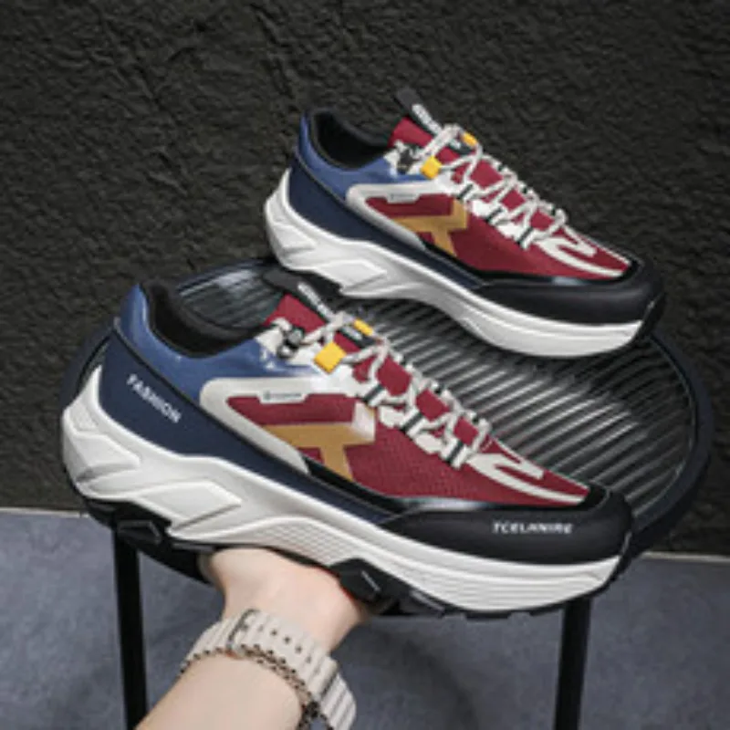 

PopHigh Quality Men Safety Walking Shoes Men Sneakers Casual Shoes Men Soft Climbing Sneaker Platform Outdoor Running Sport