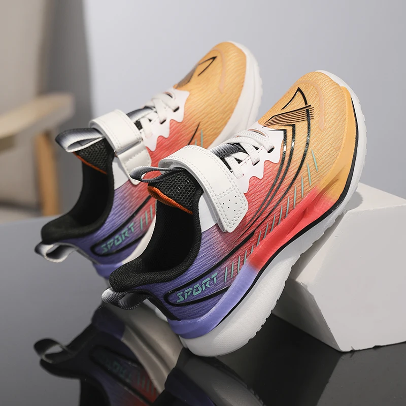 2026 New Style Boys' Sports Shoes - Mesh Upper Breathable Lightweight Soft Soles Shock Absorbing Children's Running Shoes